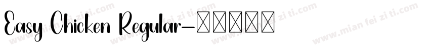 Easy Chicken Regular字体转换